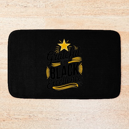 Grateful for Black Excellence Bath Mats