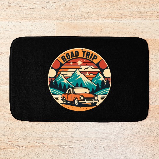 road trip lover Bath Mats
