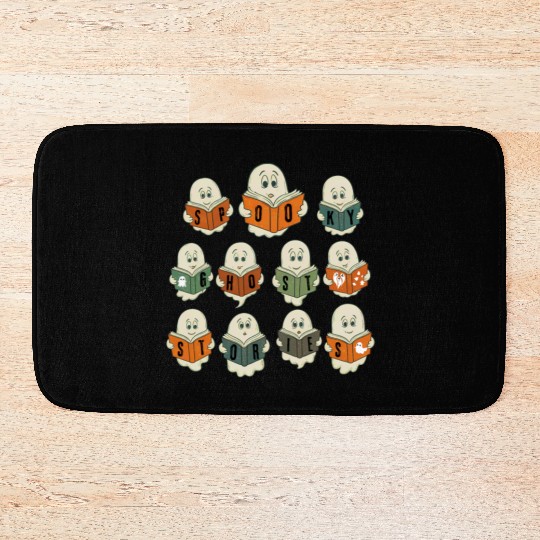 Spooky Stories Book Club - Happy Halloween Bath Mats