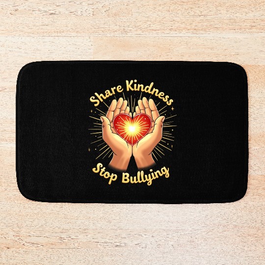 Promote Unity and Courage: Share Kindness Bath Mats