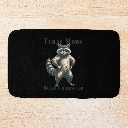 Feral Moms build character Halloween Bath Mats