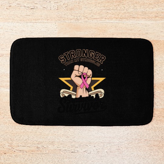 Stronger Than My Struggles – Graduate & Survivor Bath Mats