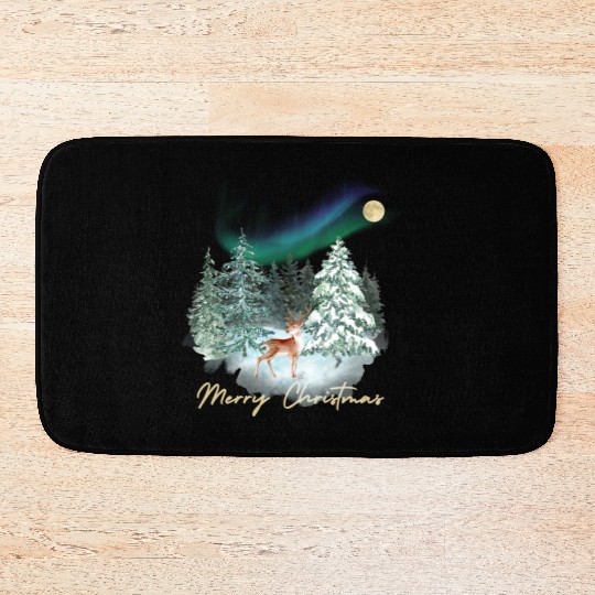 Christmas feeling winter wonderland with nordic Bath Mats