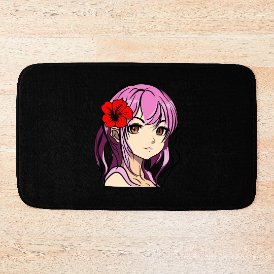 Anime girl Bath Mats