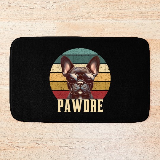 Pawdre Funny Best Dog Dad Ever Funny dog dad Bath Mats