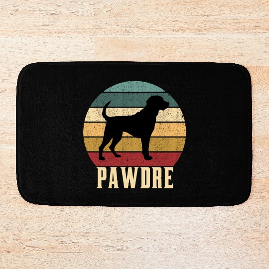 Pawdre Funny Best Dog Dad Ever Funny dog dad Bath Mats