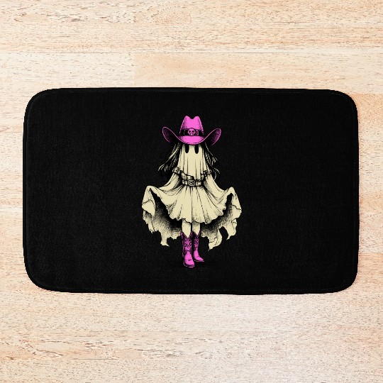 Ghost Cowgirl Western Y2k Bath Mats