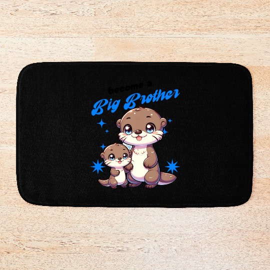Soon I'll Be A Big Brother, Sweet Otter Brother Bath Mats