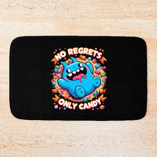 Stitch Halloween Disneyland No Regrets Only Candy Bath Mats