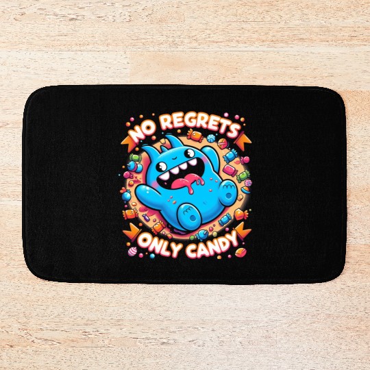 Stitch Halloween Disneyland No Regrets Only Candy Bath Mats