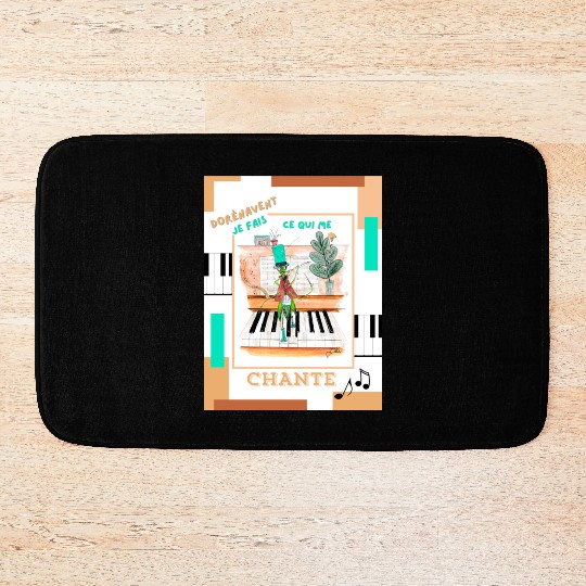 Prodigious cicada Bath Mats