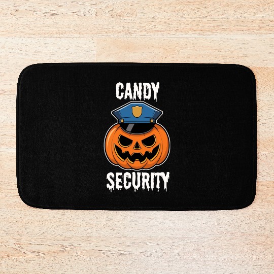 Candy Security Halloween Bath Mats