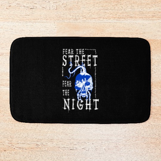 Fear the Street, Fear the Night Skull Streetwear Bath Mats
