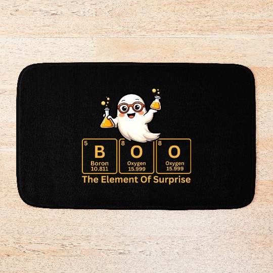 Boo - The Element of Surprise Chemistry Ghost Bath Mats