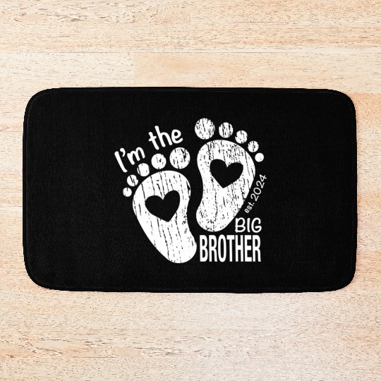 I’m the big brother -newborn sibling design Bath Mats