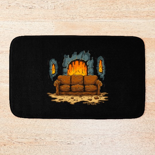 The Couch of Dungeon Hell Bath Mats