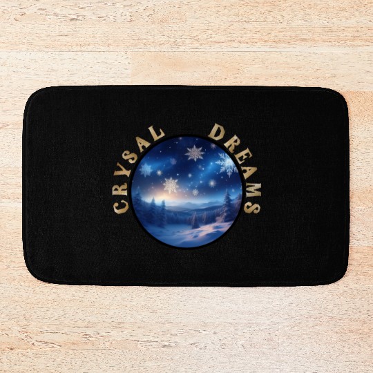 Crystal Dreams - A Winter Wonderland Bath Mats