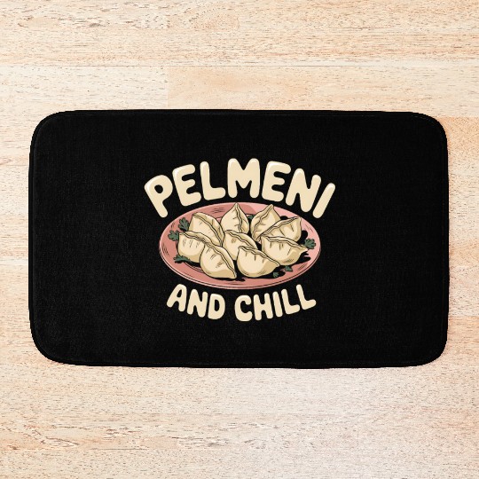 Pelmeni Dumpling Russian Comfort Food Bath Mats