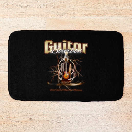 Guitar Bourbon. Bath Mats