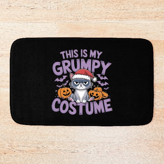 This Is My Grumpy Costume - Funny Design for Adult Bath Mats