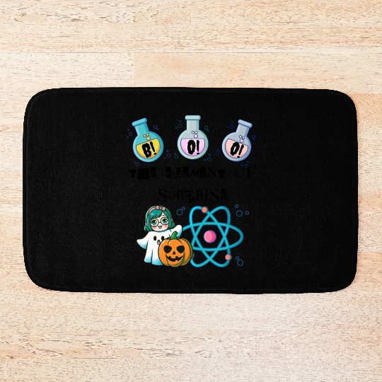 Chemistry Boo The Element Of Surprise Chemist Hall Bath Mats