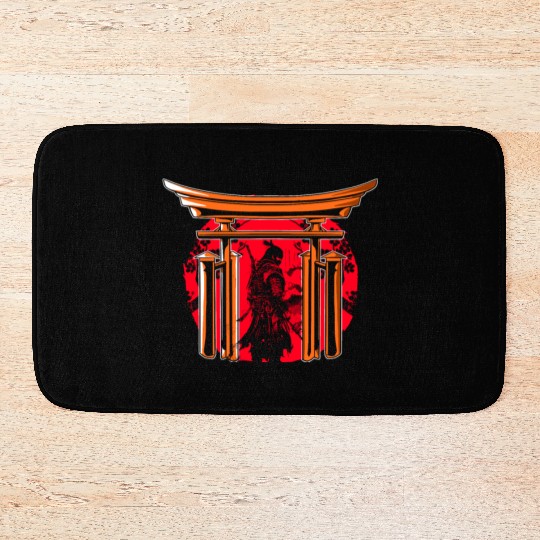 Kanji Japan Katana Sword Ninja Samurai Bath Mats