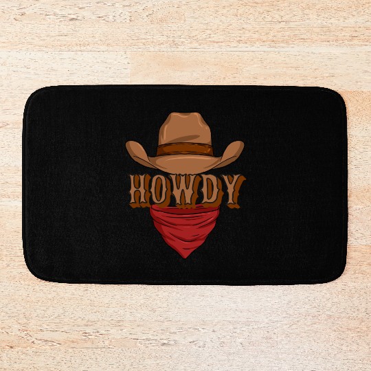 Howdy Cowboy Bath Mats