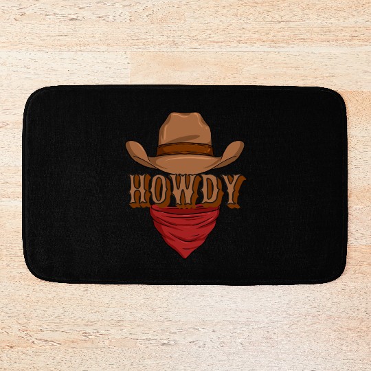 Howdy Cowboy Bath Mats