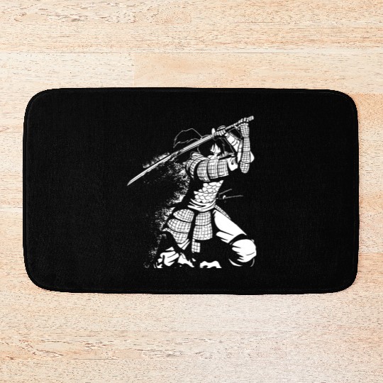 Kanji Japan Katana Sword Ninja Samurai Bath Mats