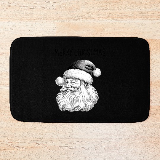 Illustrative Merry Christmas Bath Mats