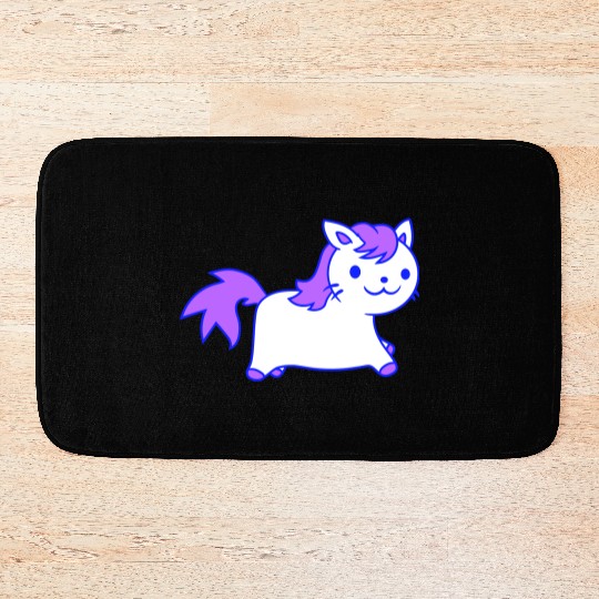 Little Pony Cat Face Little Small Horse Riding Fun Bath Mats