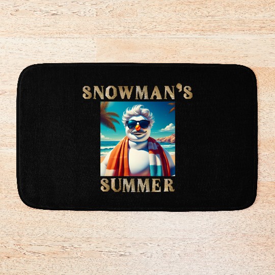 Chillin' Snowman: A Summer Surprise Bath Mats