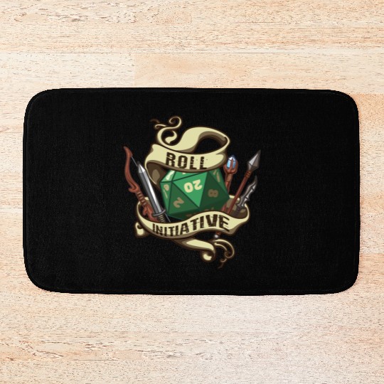 Roll Initiative Adventure Magic Dungeon Bath Mats