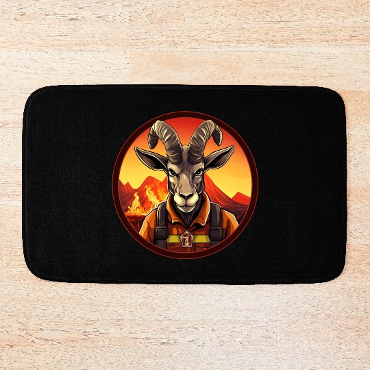 Fireman Capricorn Bath Mats
