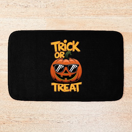Trick or Treat Halloween Pumpkin Bath Mats