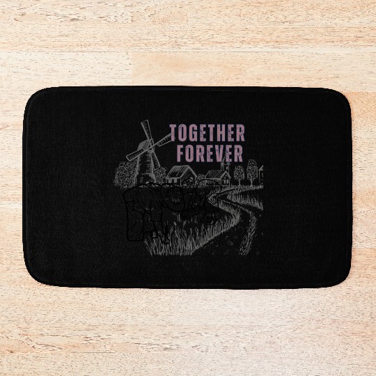 Together forever - till death do us part Bath Mats