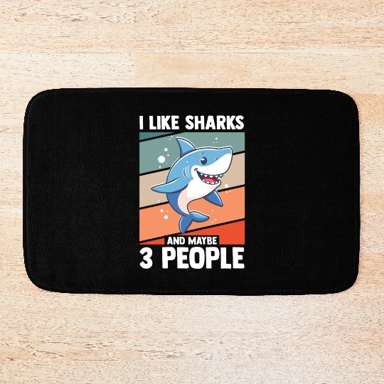 Funny Shark Design | Animal Shark Bath Mats