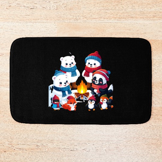 Winter Wonderland Critters Bath Mats
