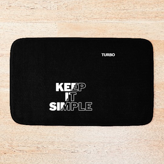 TURBO "KEEP IT SIMPLE" Merch Bath Mats