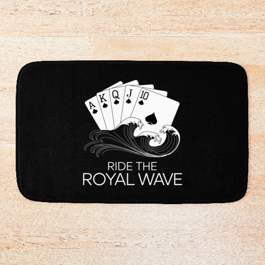 Texas Hold'em Ride The Royal Wave Poker Apparel Bath Mats