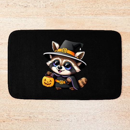 Witchy Raccoon Bath Mats