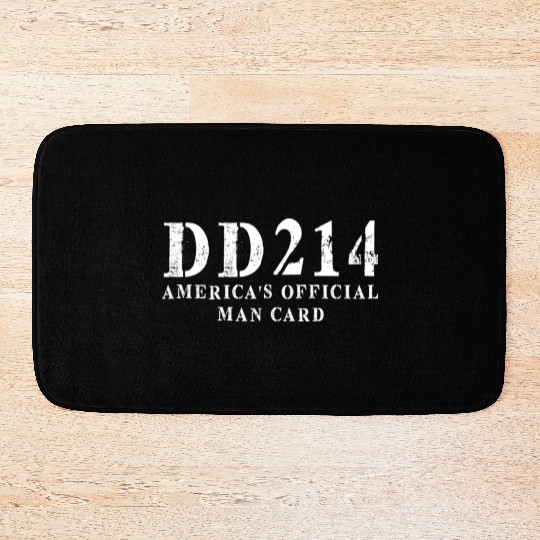 DD214 America s Official Man Card Bath Mats