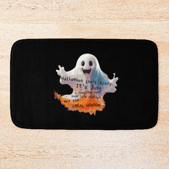 Ghost Real Horror Transparent Bath Mats