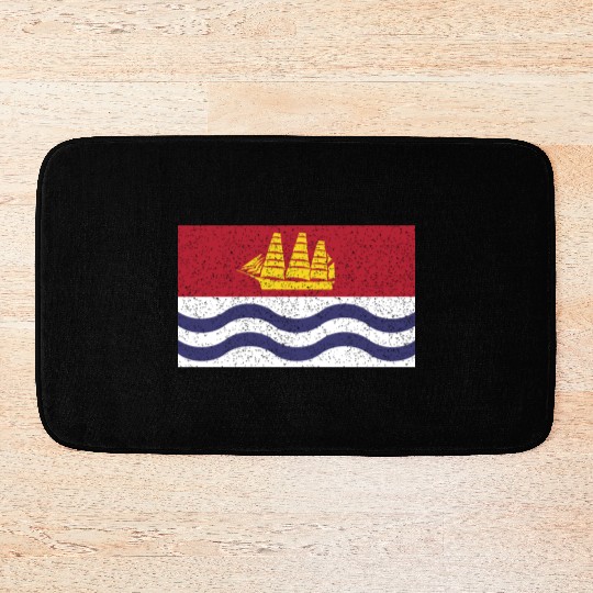 Flag of Bath city Maine State Bath Mats