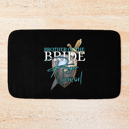Brother of the Bride Prayer Warrior Bath Mats