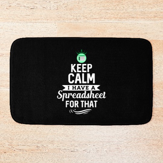 Funny Excel Spreadsheets Lover 2 Bath Mats
