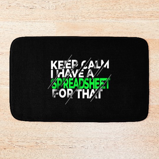 Funny Excel Spreadsheets Lover 3 Bath Mats