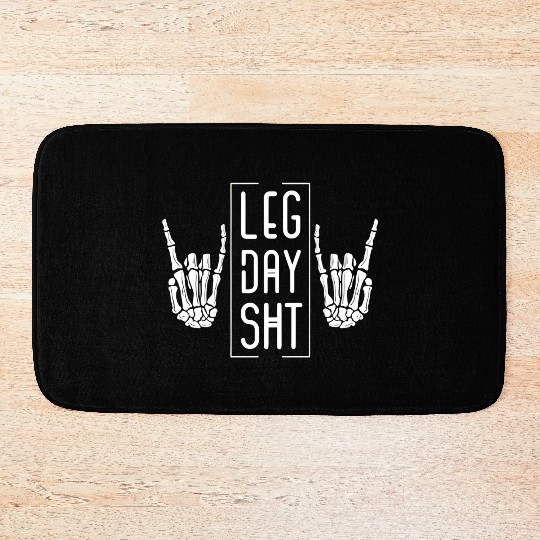 Workout for Leg Day Sh t Pump Cover Gym Gift Bath Mats