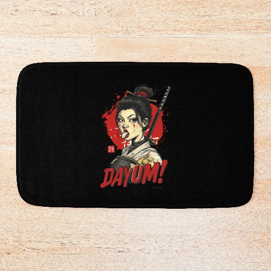 Samurai Geisha Warrior Bath Mats