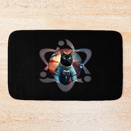 Space Cat Science Bath Mats